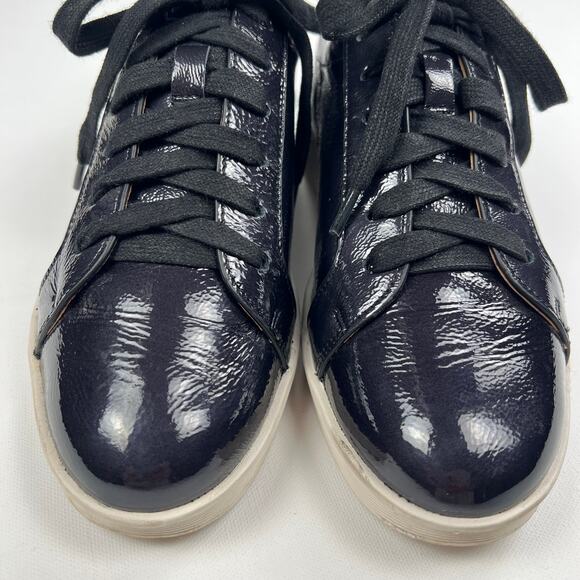 Gentle Souls Kenneth Cole Haddie Patent Leather Sneakers  Navy Blue Size 8.5M - Picture 10 of 10
